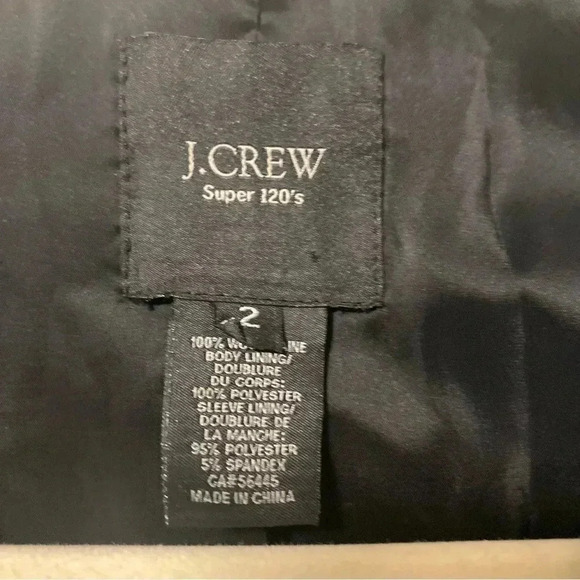 J. Crew 1035 120´s wool two piece suit two  button jacket and pants pinstripe - Picture 8 of 10